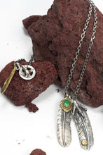 Load image into Gallery viewer, Retro Silver Eagle Claw Feather Necklace Set Takahashi Goro
