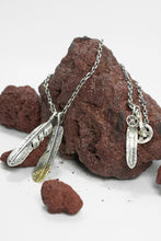 Load image into Gallery viewer, Japan Takahashi Goro Retro Feather Necklace Set 925 Silver