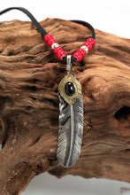 Load image into Gallery viewer, Japan Takahashi Goro Right Feather Necklace Set