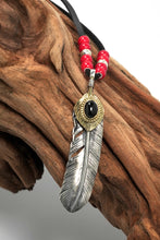 Load image into Gallery viewer, Japan Takahashi Goro Right Feather Necklace Set