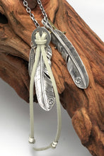 Load image into Gallery viewer, Takahashi Goro Eagle Claw Feather Necklace Set Retro