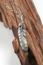 Load image into Gallery viewer, Takahashi Goro Left Feather Necklace Set Retro 925 Silver