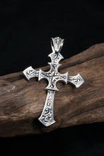 Load image into Gallery viewer, Antique Pattern Cross 925 Silver Pendant