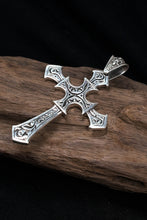 Load image into Gallery viewer, Antique Pattern Cross 925 Silver Pendant