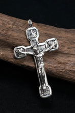 Load image into Gallery viewer, Jesus Large Cross 925 Silver Pendant