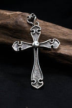 Load image into Gallery viewer, Large Antique Simple Cross 925 Silver Pendant