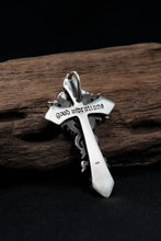 Load image into Gallery viewer, Antique Black Onyx Cross 925 Silver Pendant