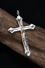 Load image into Gallery viewer, Japan Takahashi Goro Feather Cross 925 Silver Pendant