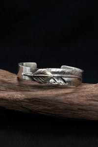 925 Sterling Silver Goro's Feather Bracelet