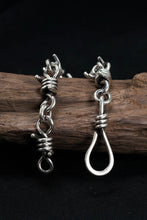 Load image into Gallery viewer, Retro Sterling Silver Twisted Rope Clasp Chain