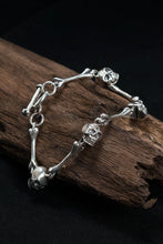 Load image into Gallery viewer, Retro 925 Sterling Silver Skeleton Head Bracelet