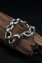Load image into Gallery viewer, Vintage Sterling Silver Round Chain Link Bracelet
