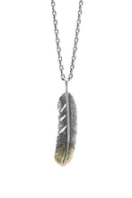 Load image into Gallery viewer, Right Feather Retro 925 Silver Pendant Japan Takahashi Goro with Brass
