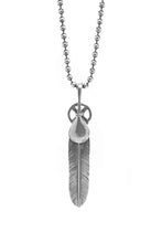 Load image into Gallery viewer, Small Feather Leaf Retro 925 Silver Pendant Takahashi Goro
