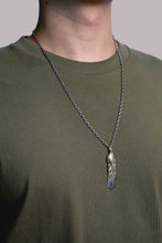 Load image into Gallery viewer, Right Feather Retro 925 Silver Goro Takahashi Pendant with Brass
