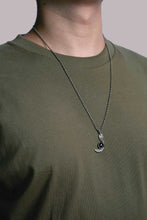 Load image into Gallery viewer, Right Retro 925 Silver Pendant with Black Onyx