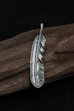 Load image into Gallery viewer, Right Feather Simple Leaf Retro 925 Silver Goro Takahashi Pendant
