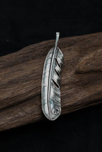 Load image into Gallery viewer, Right Feather Simple Leaf Retro 925 Silver Goro Takahashi Pendant
