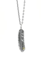 Load image into Gallery viewer, Left Feather Simple Leaf Retro 925 Silver Goro Takahashi Pendant