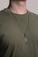 Load image into Gallery viewer, Left Eagle Claw Feather Retro 925 Silver Pendant Japan Takahashi Goro with Brass