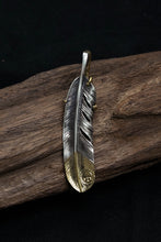 Load image into Gallery viewer, Right Eagle Claw Feather Retro 925 Silver Pendant Japan Takahashi Goro with Brass