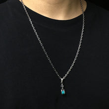 Load image into Gallery viewer, Round Shape Turquoise Sterling Silver Pendant