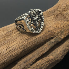 Load image into Gallery viewer, Vintage Men's King Crown Skull Ring Hip Hop Rock Biker Jewelry Ring
