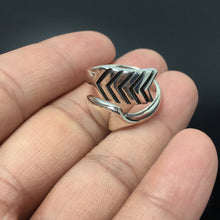 Load image into Gallery viewer, 925 Sterling Silver Jewelry Small Twisted Arrow Ring