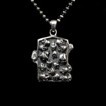Load image into Gallery viewer, Rectangle Skull Pendant 925 Retro Sterling Silver