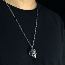 Load image into Gallery viewer, Retro Snake Skull 925 Sterling Silver Pendant