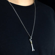 Load image into Gallery viewer, Time Bone 925 Silver Handmade Bone Pendant
