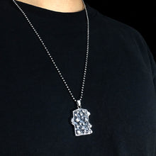 Load image into Gallery viewer, Rectangle Skull Pendant 925 Retro Sterling Silver