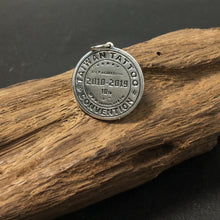 Load image into Gallery viewer, Toxic Skull Crossbones Sterling Silver Antique Coin Style