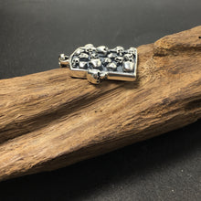 Load image into Gallery viewer, Rectangle Skull Pendant 925 Retro Sterling Silver