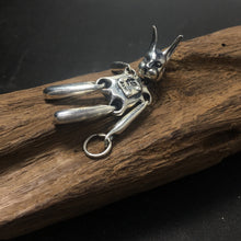 Load image into Gallery viewer, Vintage 925 Sterling Silver Cute Bunny Rabbit Pendant