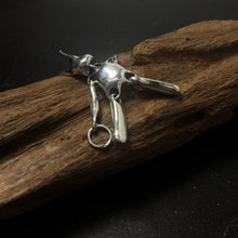 Load image into Gallery viewer, Vintage 925 Sterling Silver Cute Bunny Rabbit Pendant