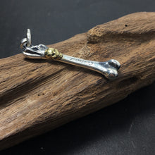 Load image into Gallery viewer, Time Bone 925 Silver Handmade Bone Pendant