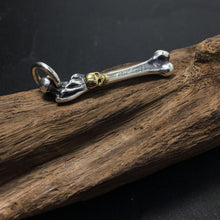 Load image into Gallery viewer, Time Bone 925 Silver Handmade Bone Pendant