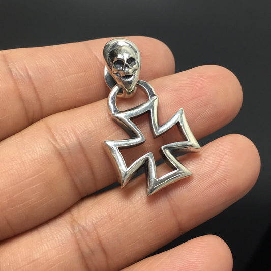 Vintage Gothic Hollow Cross Pendant for Men Women Jewelry