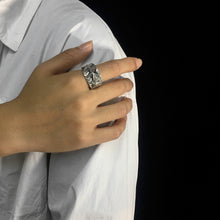 Load image into Gallery viewer, Fivepointed Star Sterling Silver Ring Female Men Fashion Hiphop Ring