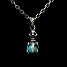 Load image into Gallery viewer, Round Shape Turquoise Sterling Silver Pendant