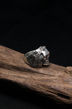 Load image into Gallery viewer, 925 Sterling Silver Skull Skeleton Guitar Gothic Ring