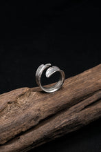 Load image into Gallery viewer, 925 Sterling Silver Feather Ring 
