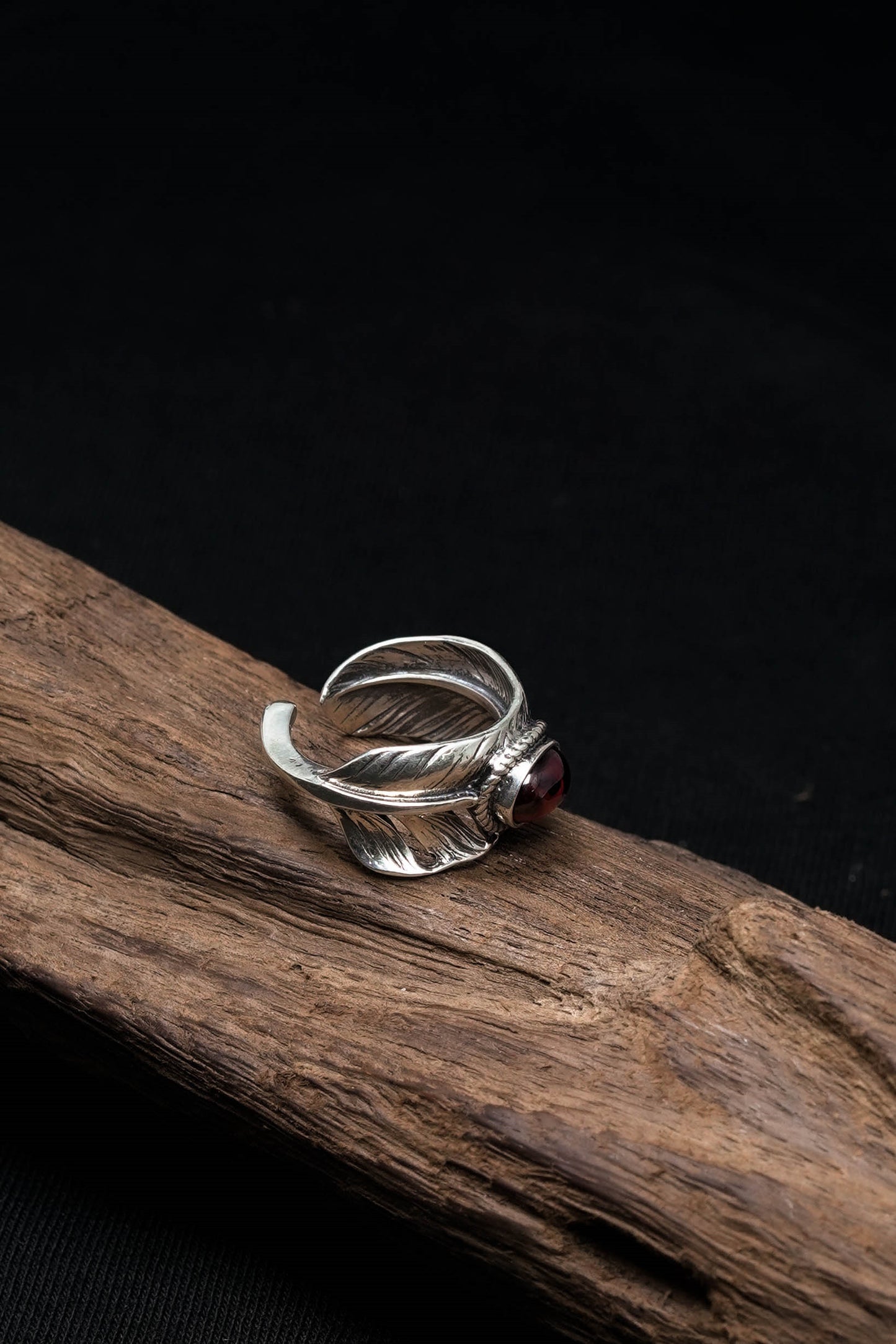 925 Sterling Silver Feather Ring Takahashi Goro