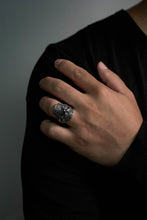 Load image into Gallery viewer, Vintage 925 Sterling Silver Gothic Skeleton Ring Rock