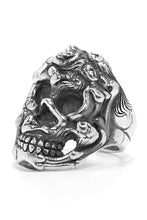 Load image into Gallery viewer, Retro Silver Exaggerated Skull Rings