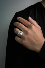 Load image into Gallery viewer, Turquoise Feather 925 Sterling Silver Ring