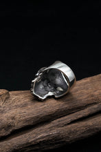 Load image into Gallery viewer, Retro Gothic Skull Silver Ring