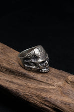 Load image into Gallery viewer, Retro 925 Sterling Silver Human Skull Ring