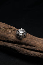 Load image into Gallery viewer, Retro 925 Sterling Silver Ring Men's Personality Carved Lion Jewelry